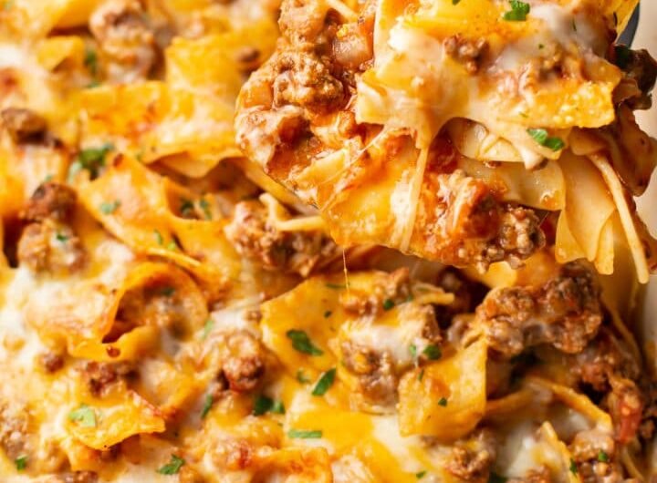 Cheesy Beef and Noodle Casserole